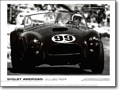 1963 Bondurant at Riverside: 2010 Shelby American Museum poster (18