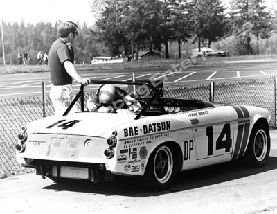 BRE Datsun Roadster w/Brock and Monise at Kent '69