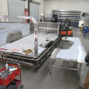 2016-02-03 Aerovault Construction 021 Arial view of Aerovault trailer under construction