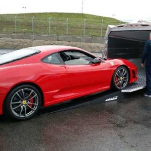 This owner was caught loading his Ferrari while at Leguna Seca. It goes to show that just about anything will fit in the Aerovault.