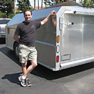 Awesome, Awesome, Awesome! With my previous trailer I had to tow at 65 mph or less or the gearing on my truck would kick down, killing my mileage. With my Aerovault I can now tow faster and still get 35% better fuel mileage than with my other trailer or I can go the same 65 mph and get 56% better fuel mileage. The whole time not even noticing the Aerovault is back there. Good design and engineering really work. My dad always told me, “Buy it right or buy it twice!” Fred, AZ owner with Aerovault