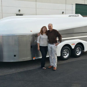 Aerovault with Peter and Gayle Brock Peter and Gayle Brock with Aerovault