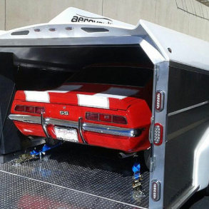 Camaro SS In Enclosed Aerovault Trailer