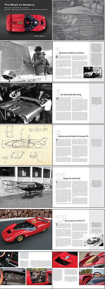 Award Winner! The Road to Modena:The Shelby - De Tomaso P70 by Peter Brock