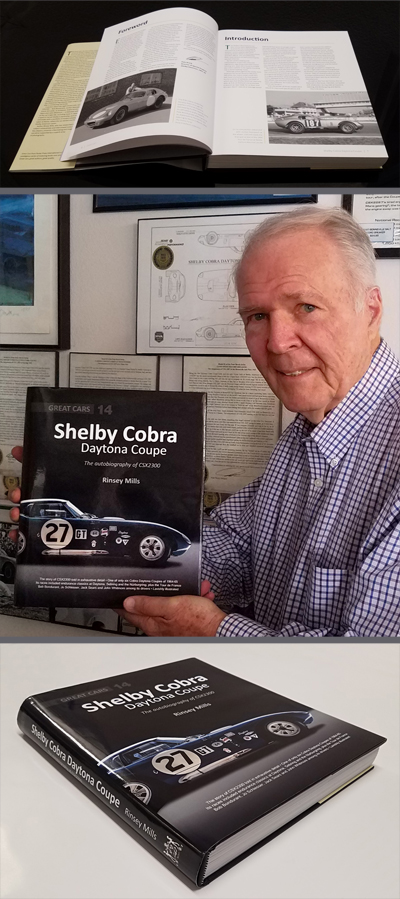 Peter Brock autographed Shelby Cobra Daytona Coupe by Rinsey Mills