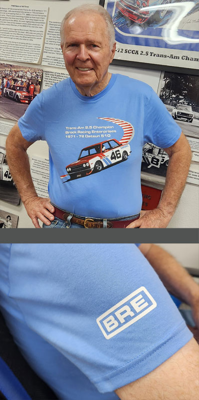 Priced reduced only sizes L and XL left! BRE Datsun 510 Corkscrew T-Shirt