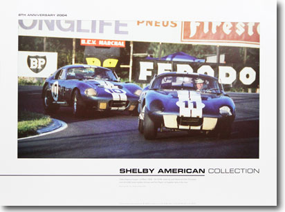 1965 Le Mans Daytona Cobra Coupes: '04 Shelby American Museum poster (18