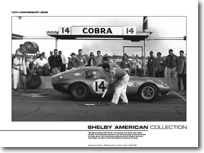 1st Outing - 1964 Daytona 2000KM race: '09 Shelby American Museum poster (18