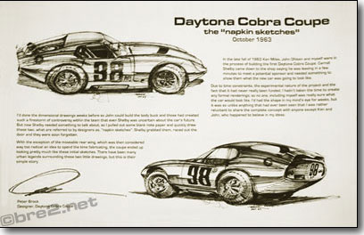 Peter Brock's '63 Daytona Coupe Napkin Sketches (11