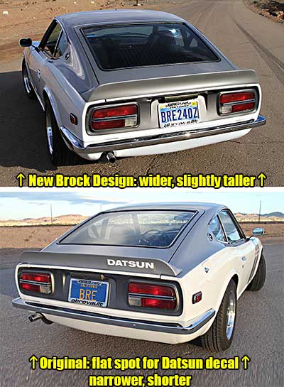 Brock-Designed 240/260/280Z Rear Spoiler