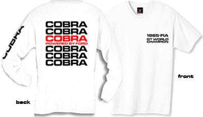 Classic COBRA COBRA COBRA t-shirt (long or short sleeve)