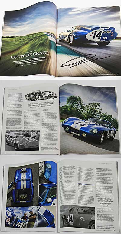 Autographed R&T Magazine on Daytona Coupe