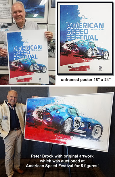 *NEW* Peter Brock Master of Motorsports American Speed Festival poster (18