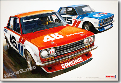 BRE Datsun 510s w/Famed #46 and Guest Car (19